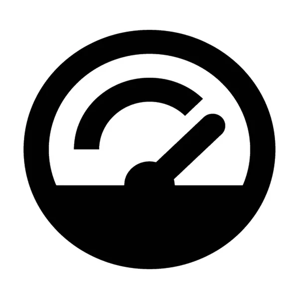 Speedometer Vector Icon — Stock Vector