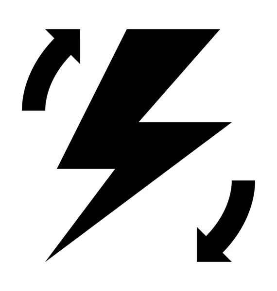 Thunderbolt wektor ikona — Wektor stockowy