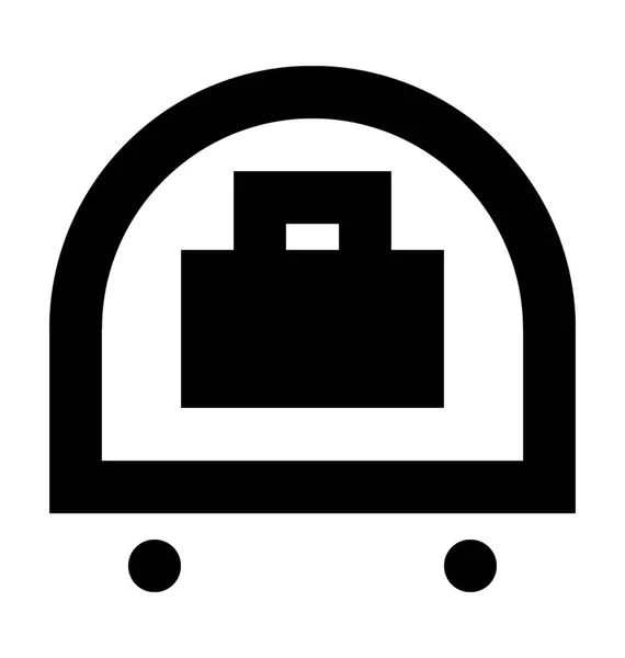 Hotel Trolley Vektor-Symbol — Stockvektor