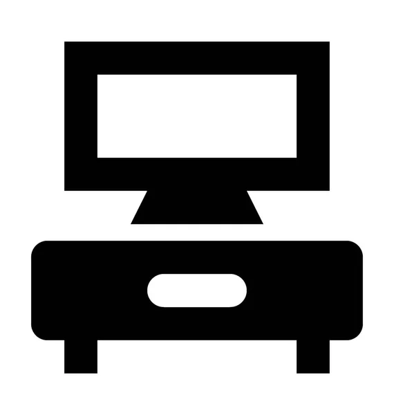 TVs met drie schappen Vector Icon — Stockvector