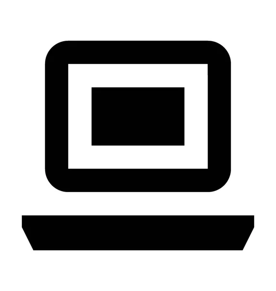 Laptop vector pictogram — Stockvector