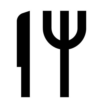  Çatal bıçak vektör simgesi