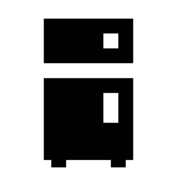  Buzdolabı vektör simgesi