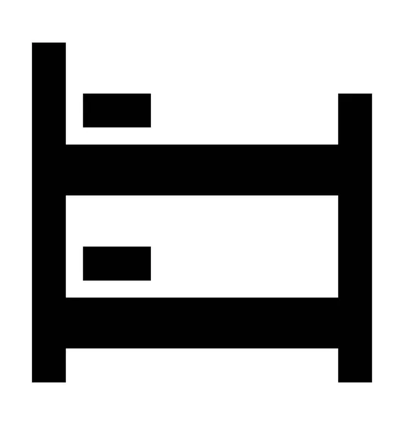Bunk Bed Vector Icon — Stock Vector