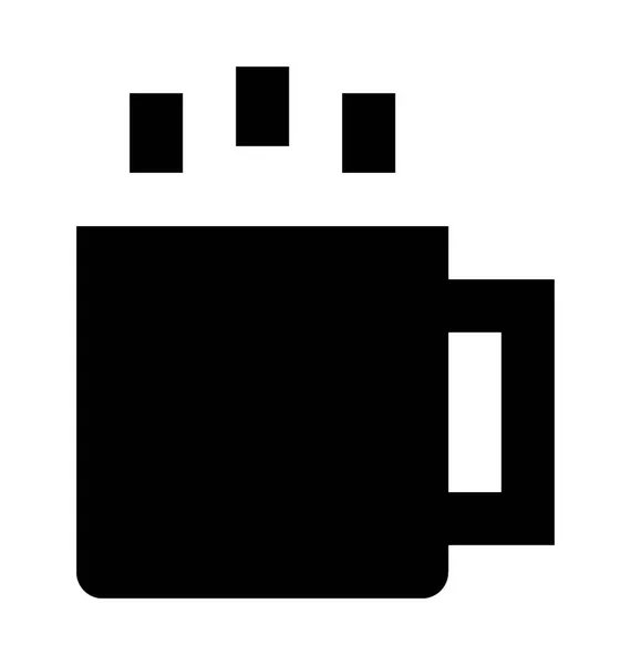 Векторная икона кружки чая — стоковый вектор