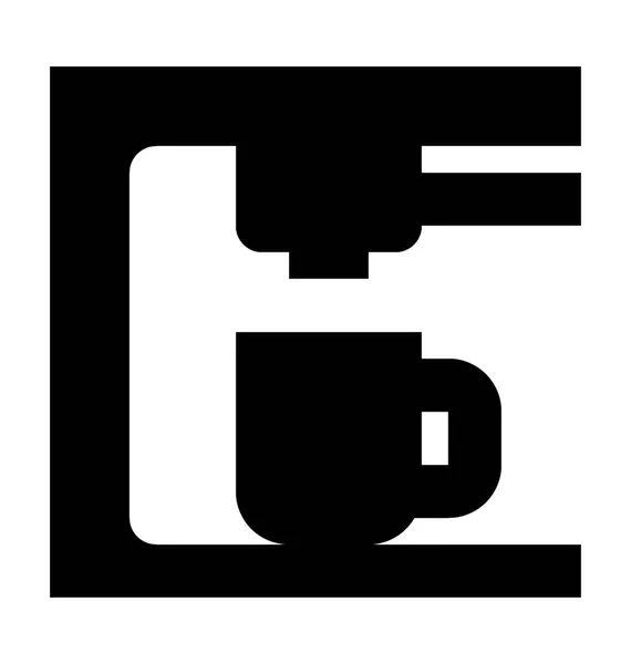 Kaffebryggare vektor ikon — Stock vektor
