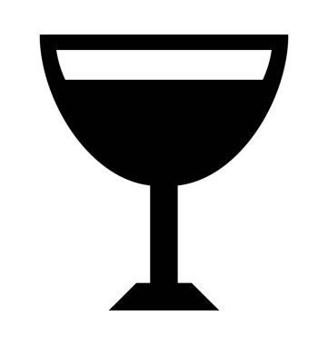  şarap cam vektör simgesi