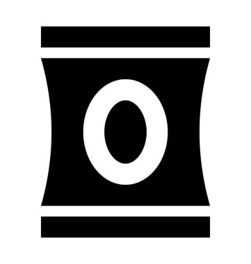  Cips paketi vektör simgesi