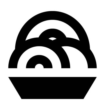  Erişte vektör simgesi