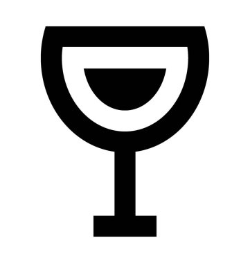  şarap cam vektör simgesi
