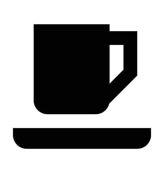 Thee cup vector pictogram — Stockvector