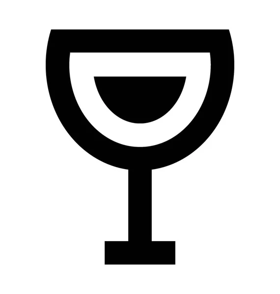 Şarap cam vektör simgesi — Stok Vektör