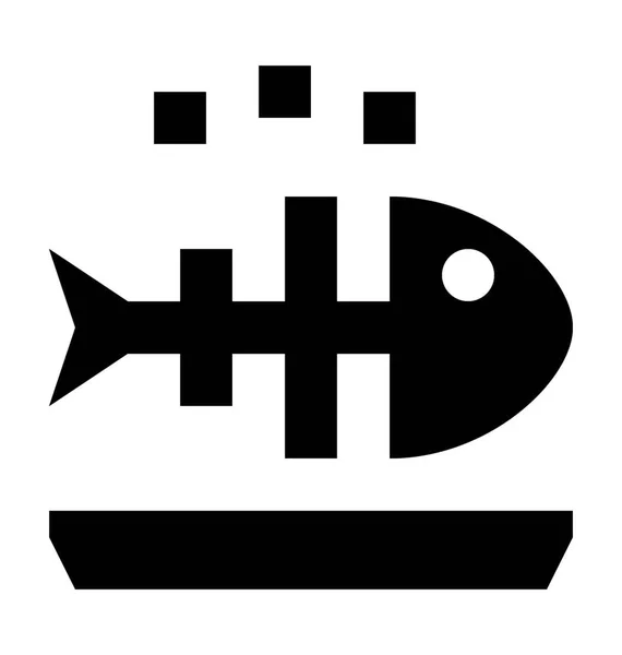 Fischgräten-Vektorsymbol — Stockvektor