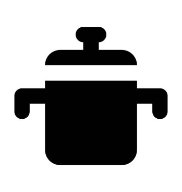  pişirme tencere vektör simgesi