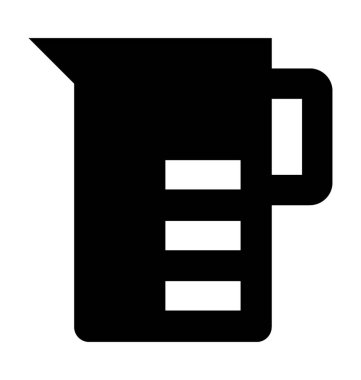  Ölçüm kabı vektör simgesi