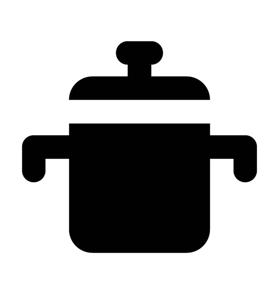 Icône vectorielle casserole de cuisson — Image vectorielle