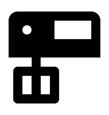  Yumurta çırpıcı vektör simgesi 