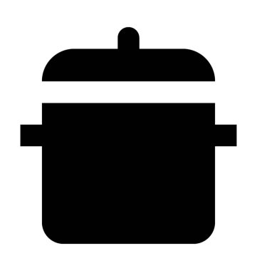  pişirme tencere vektör simgesi