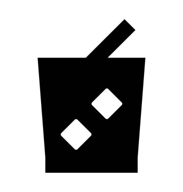  Soğuk içecek vektör simgesi