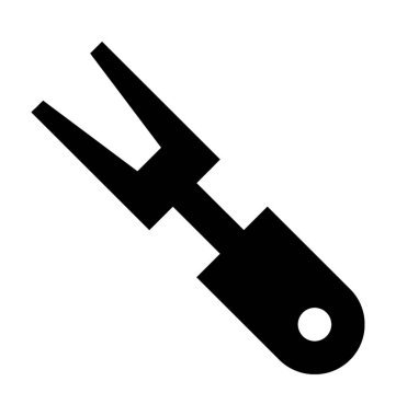  çatal vektör simgesi