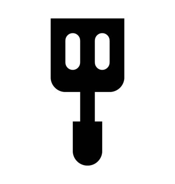  Oluklu Spatula vektör simgesi
