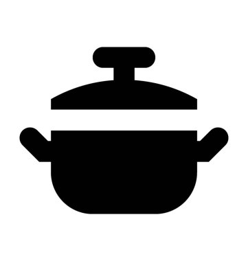  pişirme tencere vektör simgesi