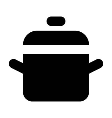  pişirme tencere vektör simgesi