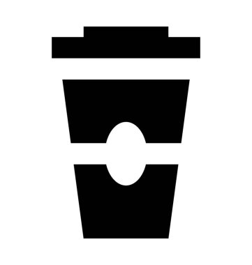  Tek kullanımlık kahve fincanı vektör simgesi