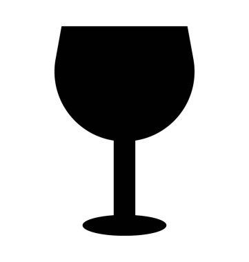  şarap cam vektör simgesi