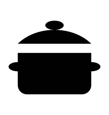  pişirme tencere vektör simgesi