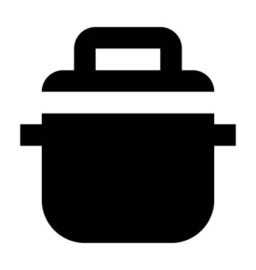  pişirme tencere vektör simgesi
