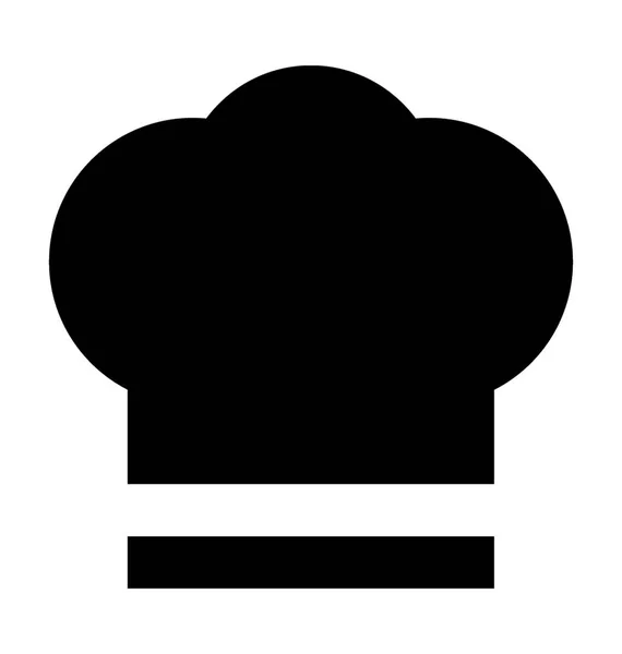 Šéfkuchař čepici vektorové ikony — Stockový vektor