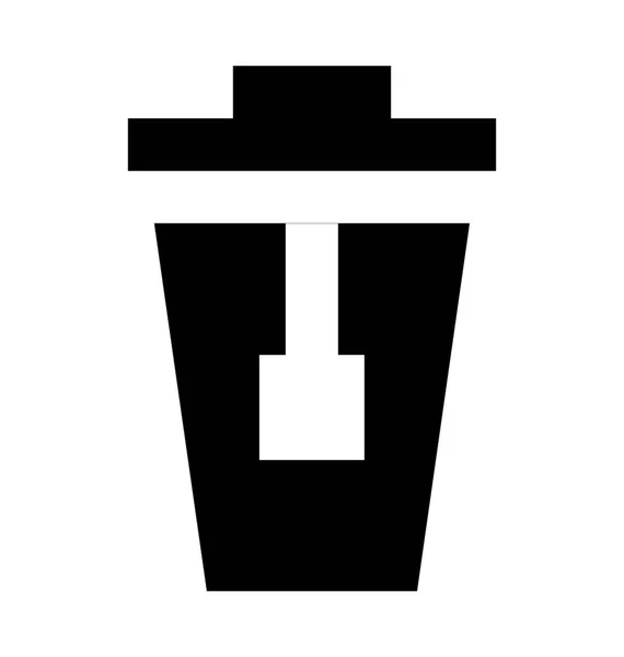 Disponibla kaffekopp vektor symbol — Stock vektor