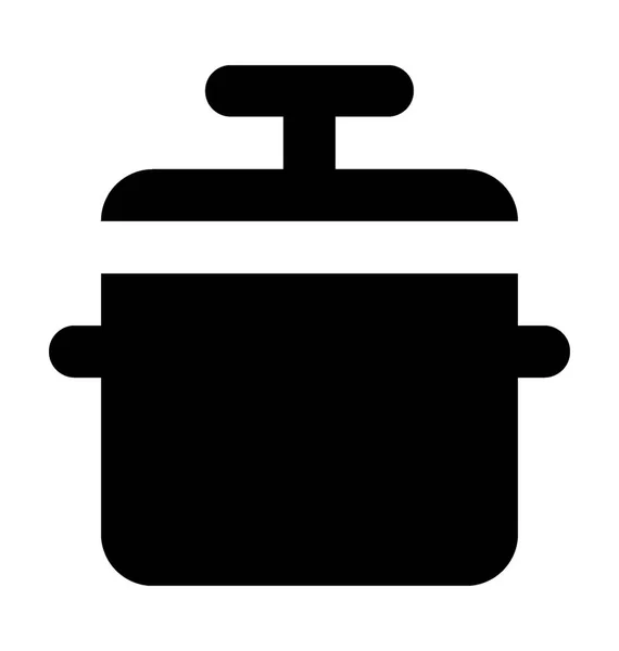 Cocina olla vector icono — Archivo Imágenes Vectoriales