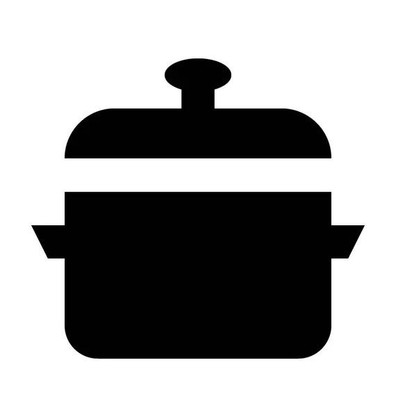 Cazuela Vector Icono — Vector de stock