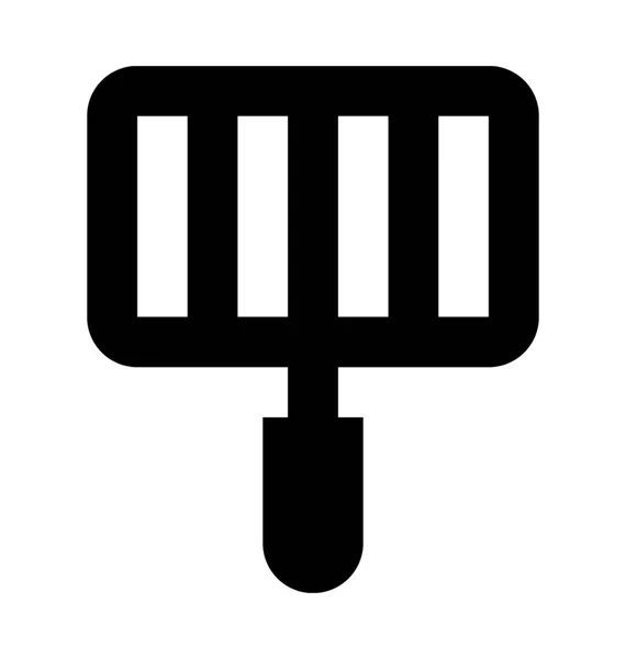 Icône vectorielle de spatule fendue — Image vectorielle