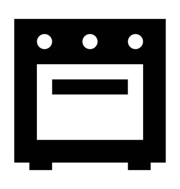  mikrodalga fırın vektör simgesi