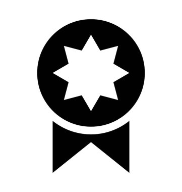  Şerit rozet vektör simgesi 