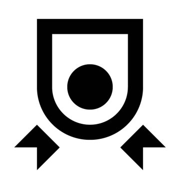  Şerit rozet vektör simgesi 