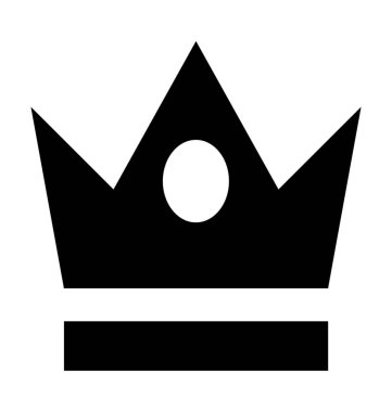  taç vektör simgesi 