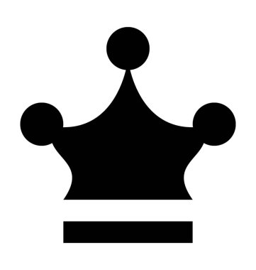  taç vektör simgesi 
