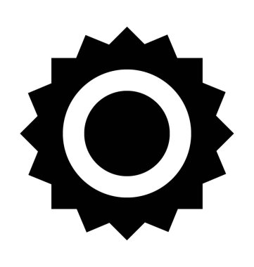  Parlak rozet vektör simgesi 