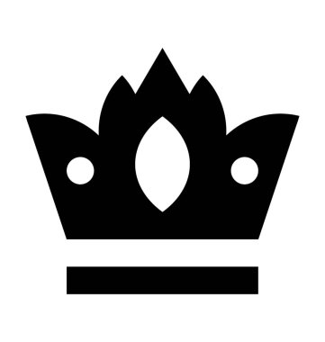  taç vektör simgesi 