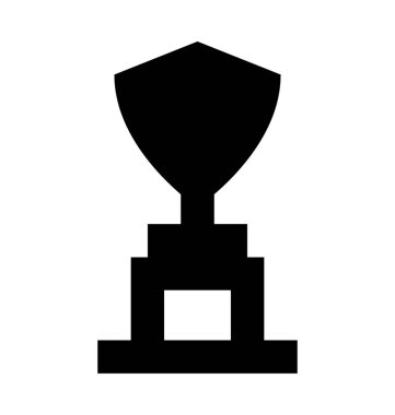 Kalkan şekli kupa vektör simgesi 