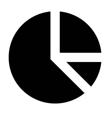  pasta grafiği vektör simgesi