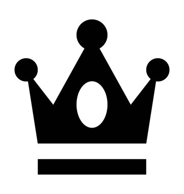  taç vektör simgesi 