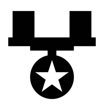  Yıldız madalya vektör simgesi 