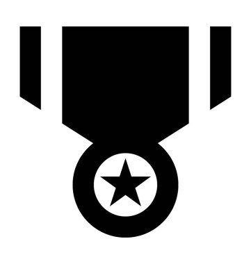  Yıldız madalya vektör simgesi 