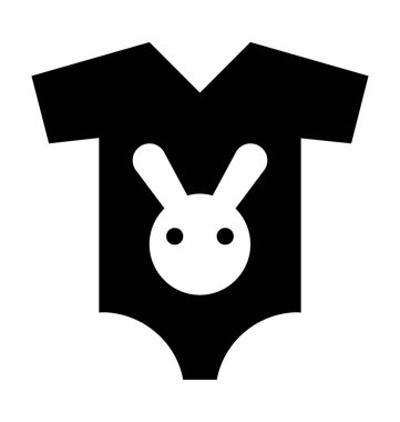  Bebek Romper vektör simgesi 