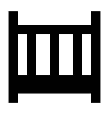  Beşik vektör simgesi 